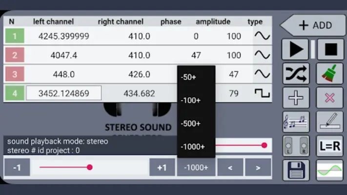 Frequency Sound Generator android App screenshot 2