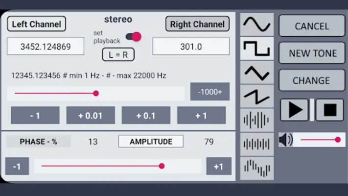 Frequency Sound Generator android App screenshot 3