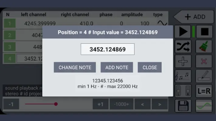 Frequency Sound Generator android App screenshot 7